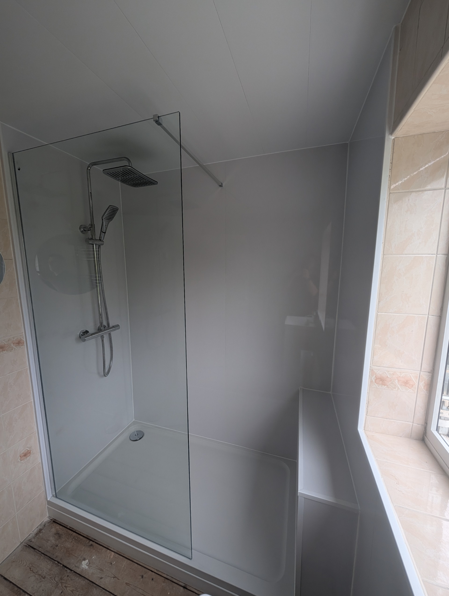 Bathroom fitter at work in Stoke-on-Trent